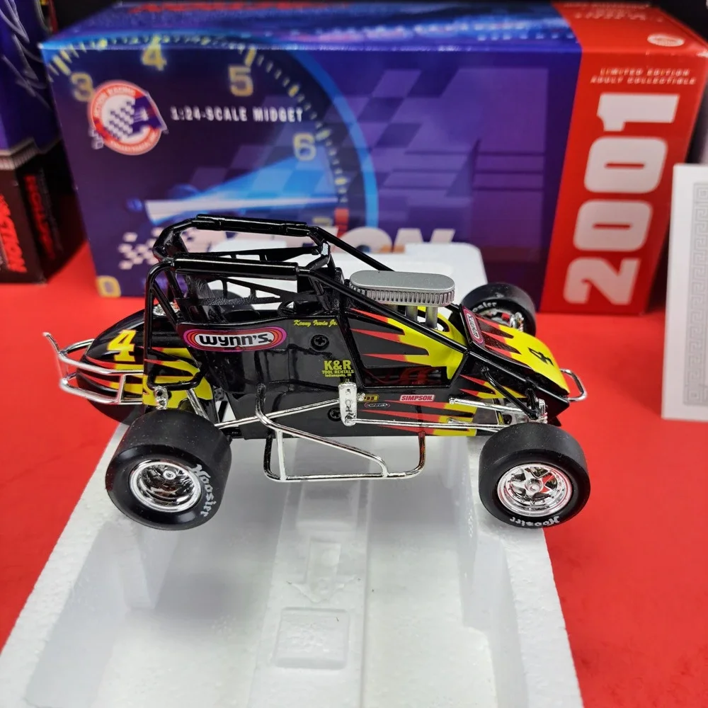 Action Racing Kenny Irwin #4 Wynn's 1994 Midget 1:24 Black Excellent Limited Ed